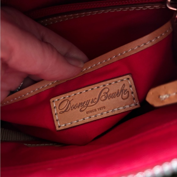 Dooney & Bourke Olive Green Tan Natural Pebbled Leather Crossbody Shoulder FALL - Picture 11 of 16